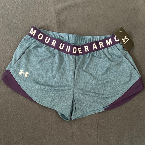 Under Armour Blue and Purple Shorts - Picture 2 of 5